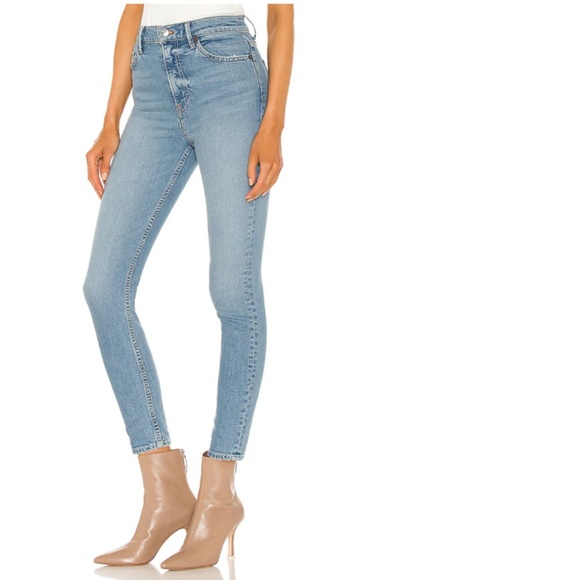 NWT Revolve GRLFRND Jeans High Rise Light Wash Kendall Stretch Skinny Size 25 - Picture 13 of 14